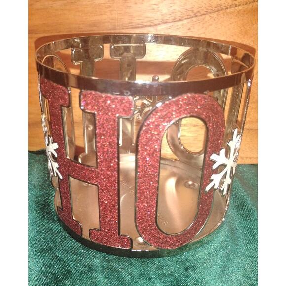 Bath & Body Works Other - Bath & Body Works “HO HO HO” 3-Wick Candle Holder